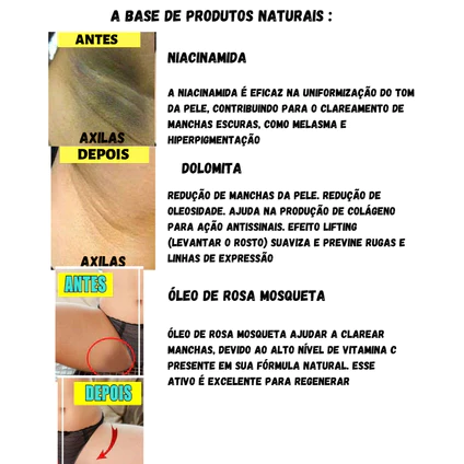 Clareador de Virilha e Axila 150g BioFlat - Creme Clareador Intimo Virilha Clareador Axilclean - Imagem 4