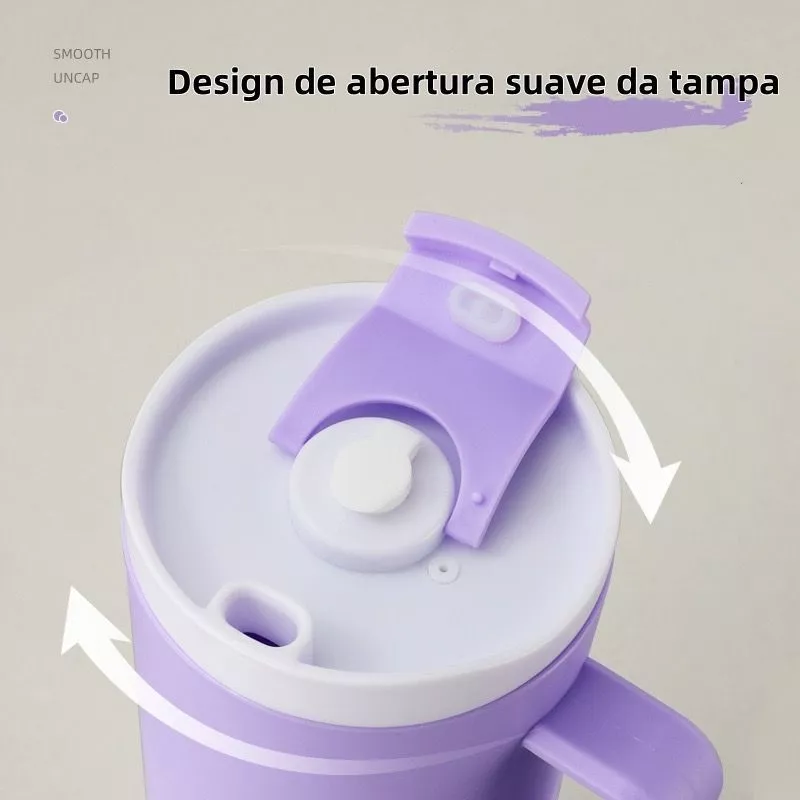 Kit 3 Garrafa Copo Agua Squeeze com Adesivos Lembretes beber Agua Tendencia NOVA - Imagem 7