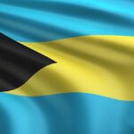 3d render Bahamas Flag detail (close-up)