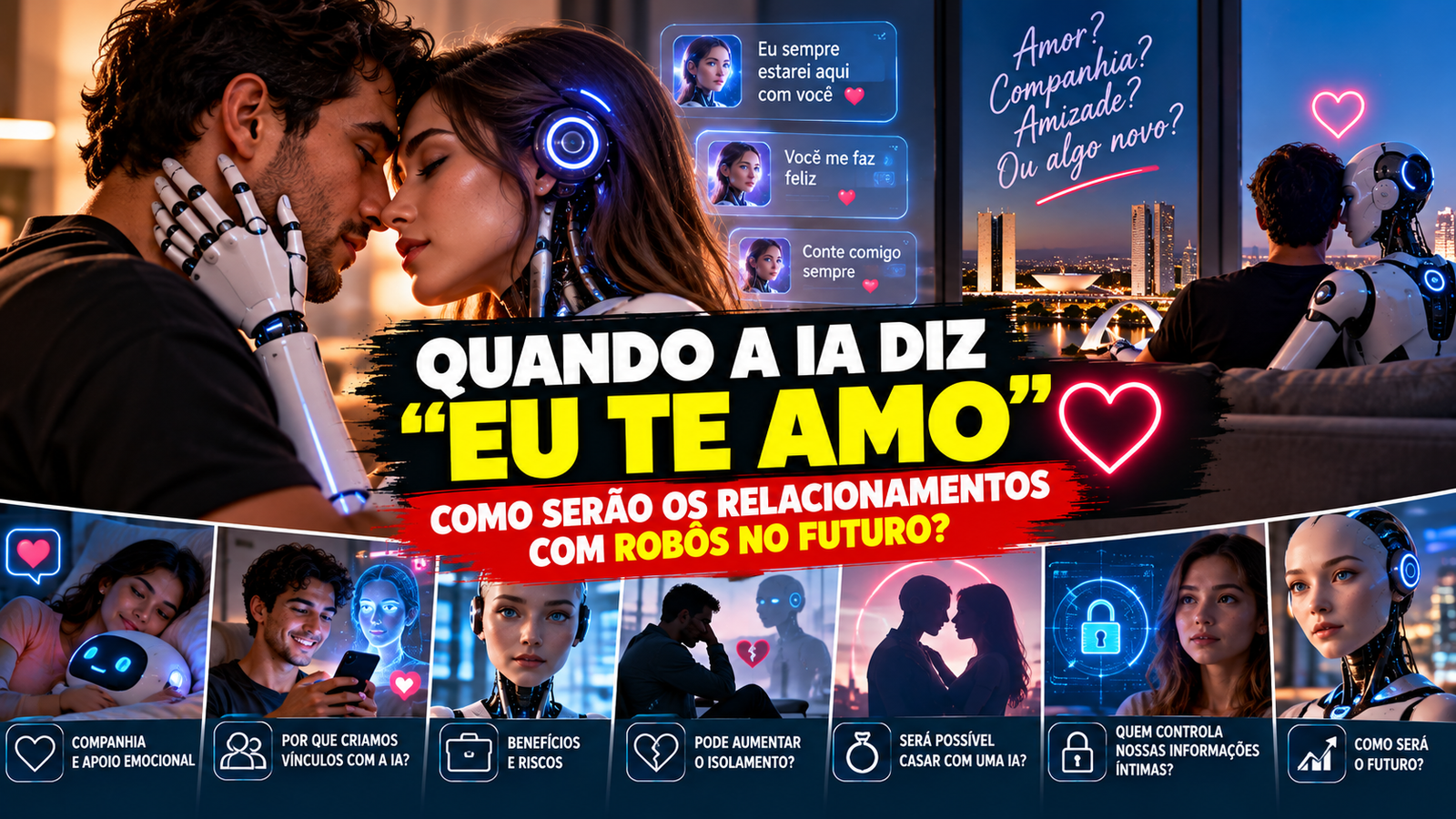 QUANDO A IA DIZ “EU TE AMO”: COMO SERÃO OS RELACIONAMENTOS COM ROBÔS NO FUTURO?