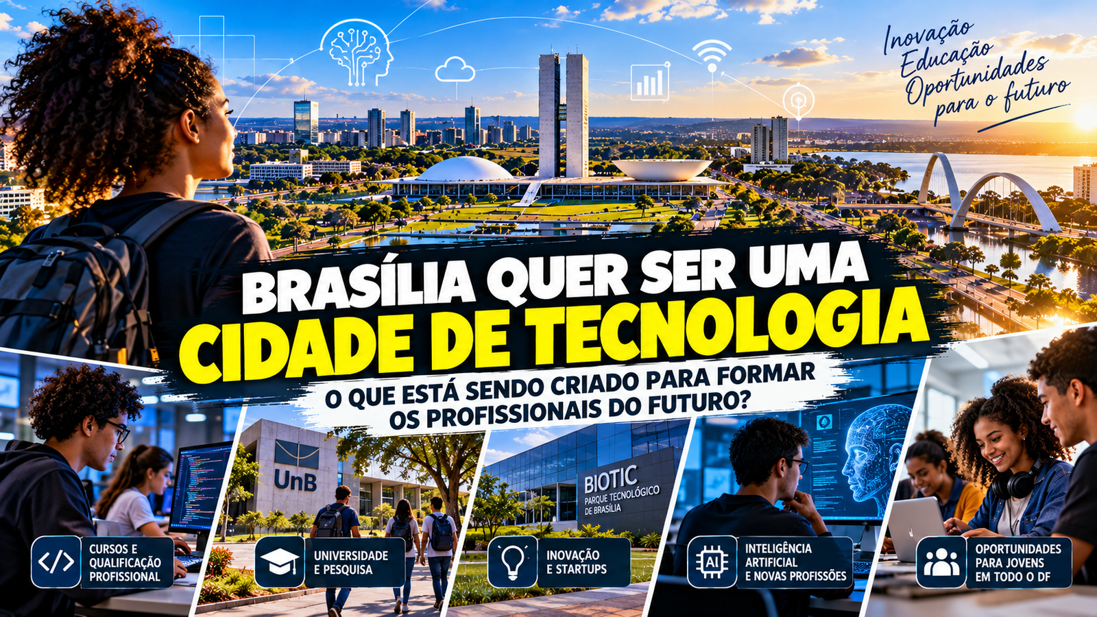 5. 🚀 “BRASÍLIA QUER SER UMA CIDADE DE TECNOLOGIA: O QUE ESTÁ SENDO CRIADO PARA FORMAR OS PROFISSIONAIS DO FUTURO?”