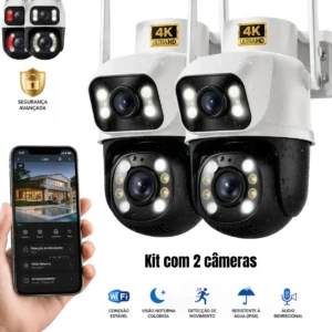 Kit 2 Câmeras de Segurança Woosh A28B