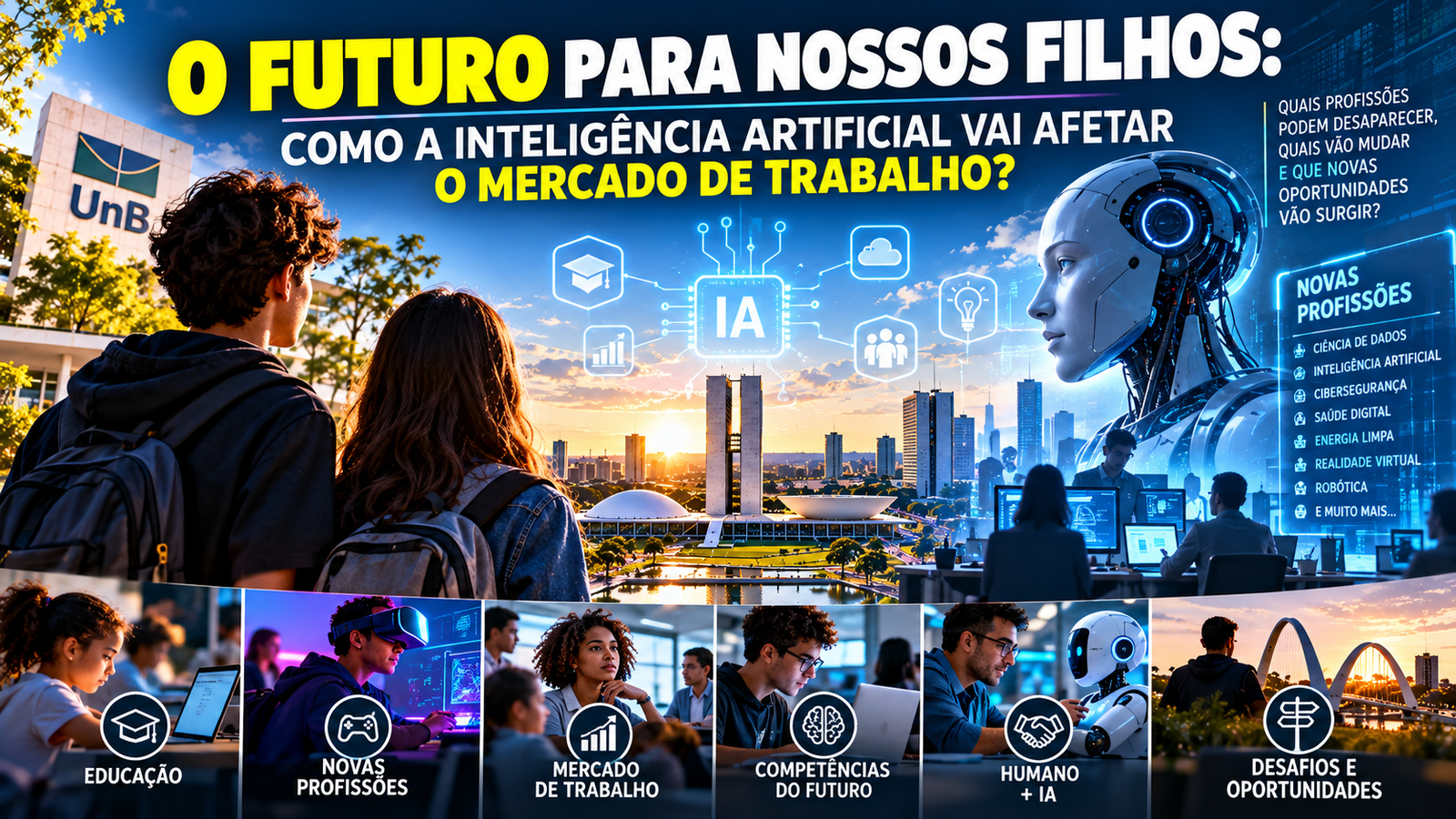 O FUTURO PARA NOSSOS FILHOS, COMO A IA AFETARA O MERCADO DE TRABALHO