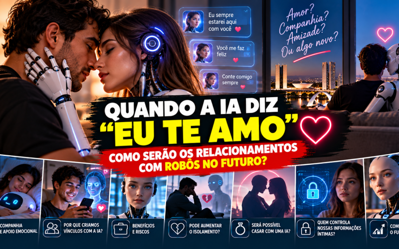 QUANDO A IA DIZ “EU TE AMO”: COMO SERÃO OS RELACIONAMENTOS COM ROBÔS NO FUTURO?