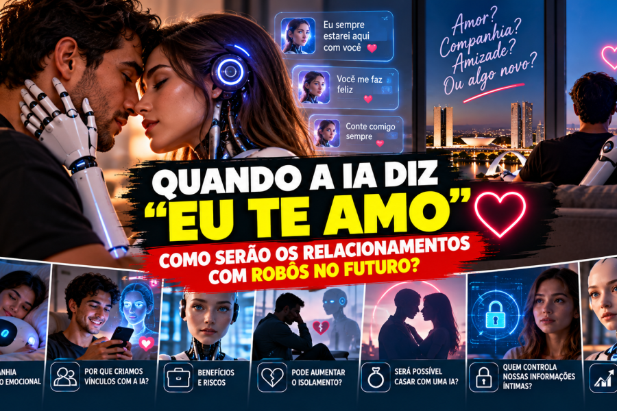 QUANDO A IA DIZ “EU TE AMO”: COMO SERÃO OS RELACIONAMENTOS COM ROBÔS NO FUTURO?