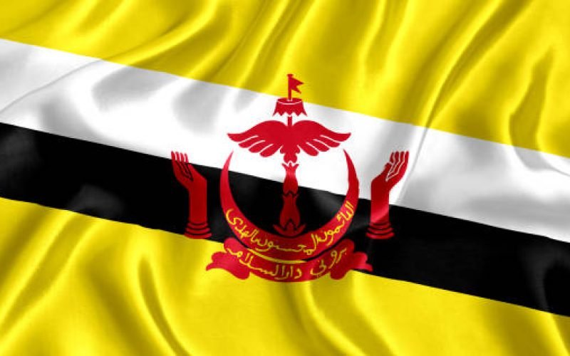 Flag of Brunei.