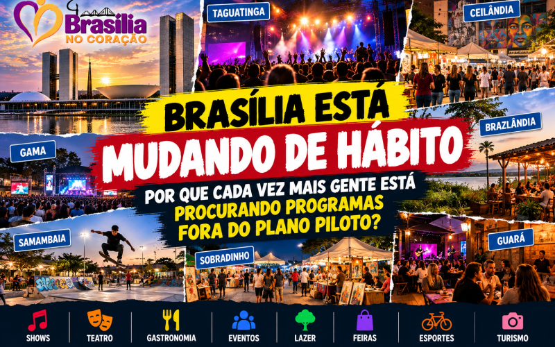 🌆🎭 BRASÍLIA ESTÁ MUDANDO DE HÁBITO: POR QUE CADA VEZ MAIS GENTE ESTÁ PROCURANDO PROGRAMAS FORA DO PLANO PILOTO?