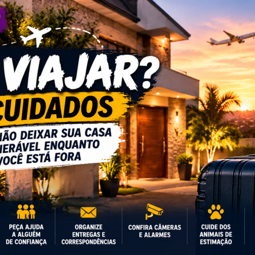 VAI VIAJAR? 10 CUIDADOS PARA NÃO DEIXAR SUA CASA VULNERÁVEL ENQUANTO VOCÊ ESTÁ FORA