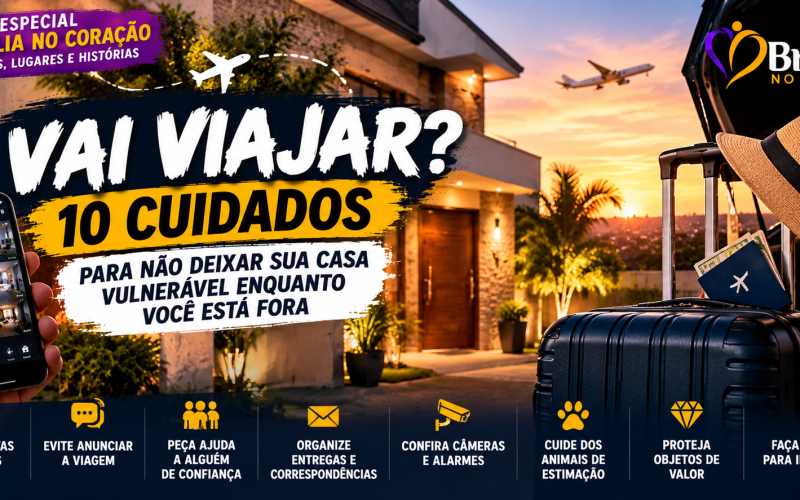 VAI VIAJAR? 10 CUIDADOS PARA NÃO DEIXAR SUA CASA VULNERÁVEL ENQUANTO VOCÊ ESTÁ FORA