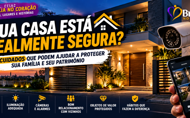 SUA CASA ESTÁ REALMENTE SEGURA? 10 CUIDADOS QUE PODEM AJUDAR A PROTEGER SUA FAMÍLIA E SEU PATRIMÔNIO