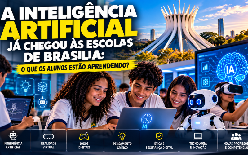 🤖🏫 A INTELIGÊNCIA ARTIFICIAL JÁ CHEGOU ÀS ESCOLAS DE BRASÍLIA: O QUE OS ALUNOS ESTÃO APRENDENDO?