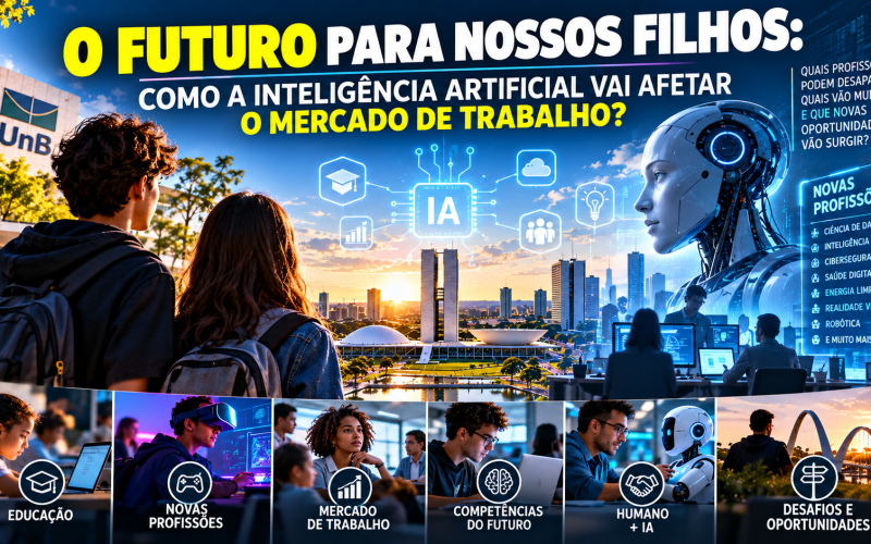 O FUTURO PARA NOSSOS FILHOS, COMO A IA AFETARA O MERCADO DE TRABALHO
