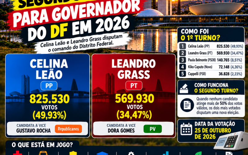 🗳️🏛️ BRASÍLIA VAI ÀS URNAS DE NOVO: COMO SERÁ O SEGUNDO TURNO PARA GOVERNADOR DO DF?