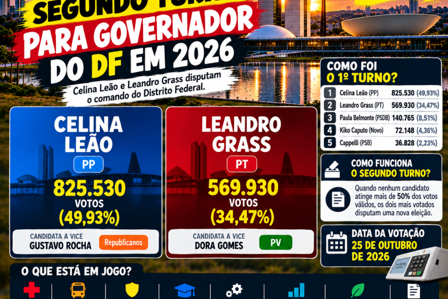🗳️🏛️ BRASÍLIA VAI ÀS URNAS DE NOVO: COMO SERÁ O SEGUNDO TURNO PARA GOVERNADOR DO DF?